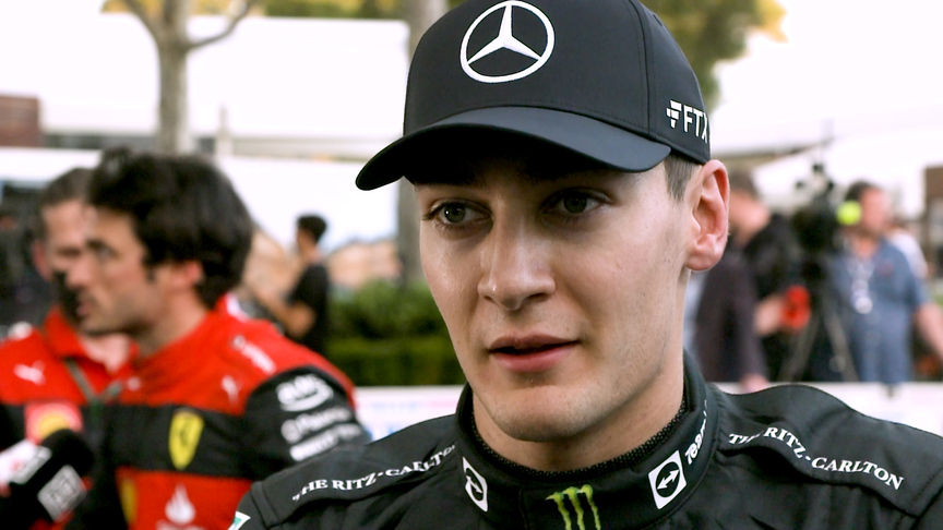 George Russell: Mercedes 'definitely' quicker than McLaren on race pace