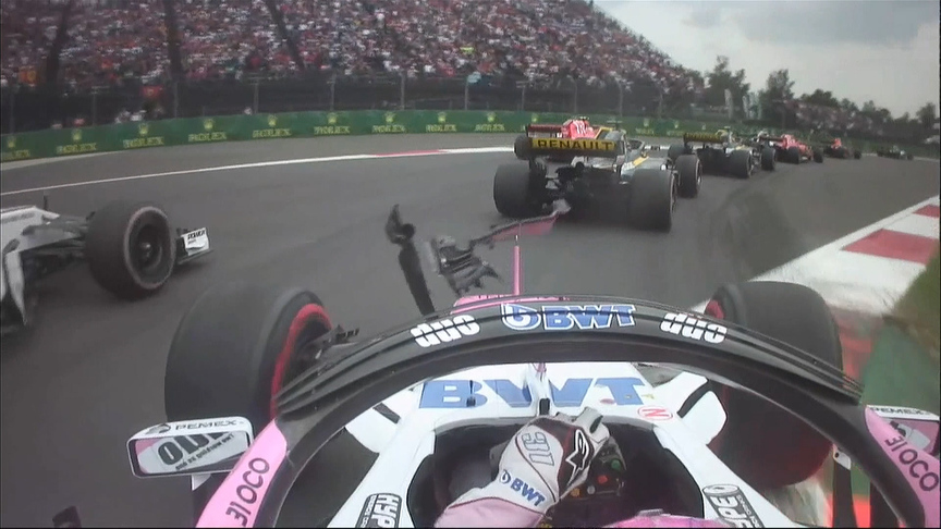 RACE: Ocon and Hulkenberg make contact at the start