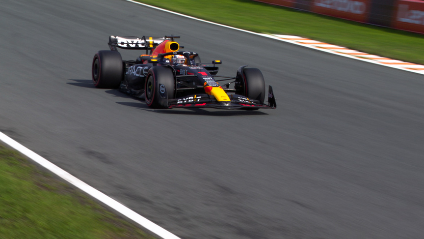 2023 Dutch GP Qualifying: Max Verstappen crosses the line to seal pole position at Zandvoort