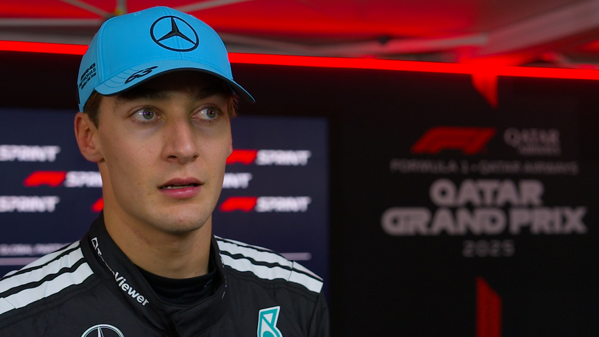 P2 Russell pleased after 'pretty uneventful' Qatar Sprint race