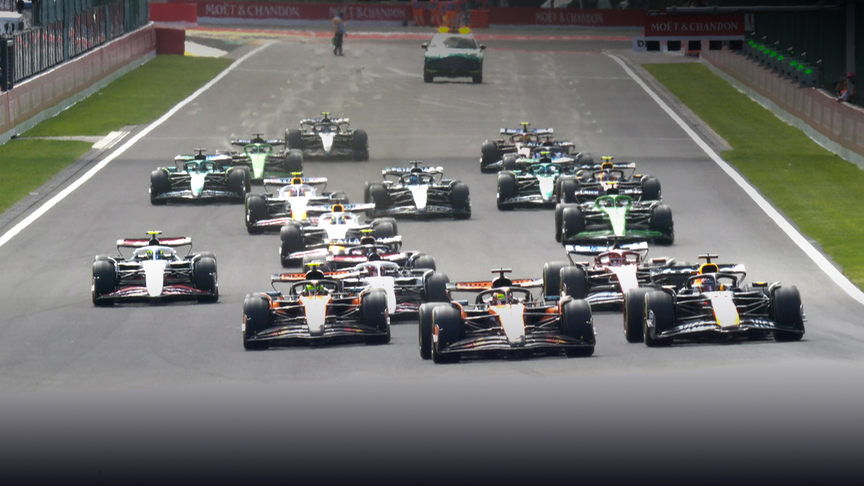 2025 Belgian GP Sprint: Verstappen passes Piastri on Lap 1 to take the lead in Spa