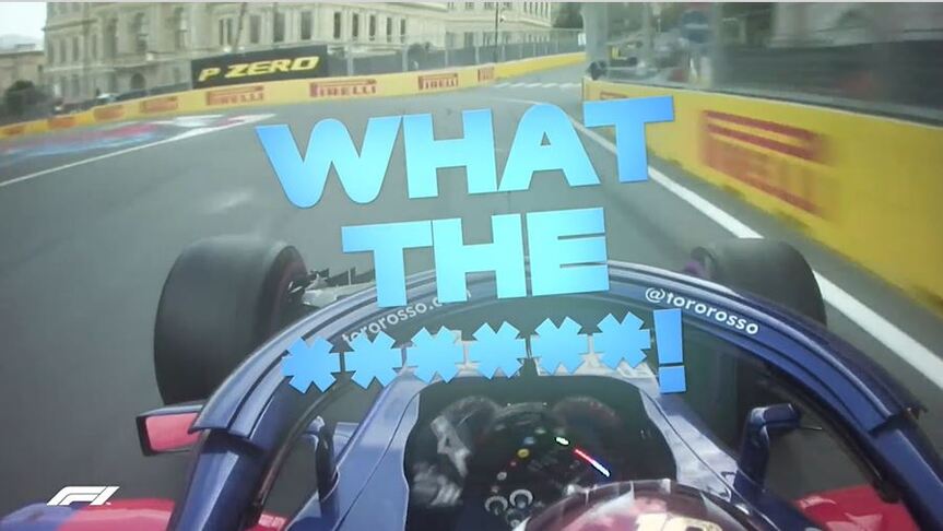 Classic Team Radio: Gasly nearly hits Hartley in Azerbaijan