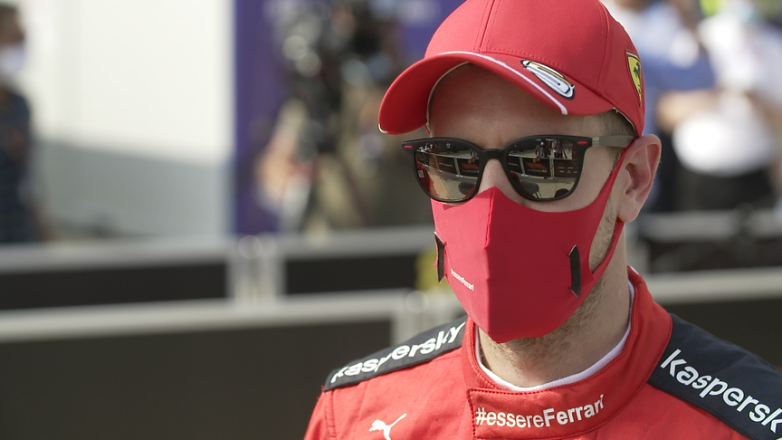 Vettel says performance gap to Leclerc is 'a bit odd'