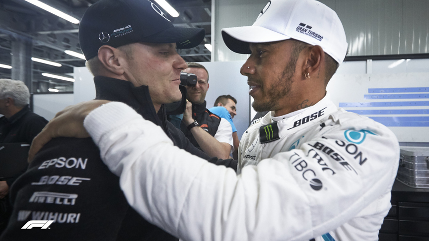 Race winner Hamilton explains why he was late to the Baku podium