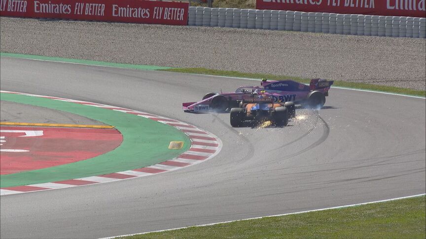 SPANISH GP: Norris-Stroll clash brings out the Safety Car