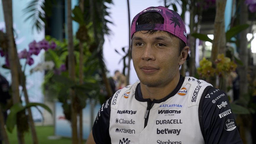 P19 Albon explains his late pit stop in the Sprint