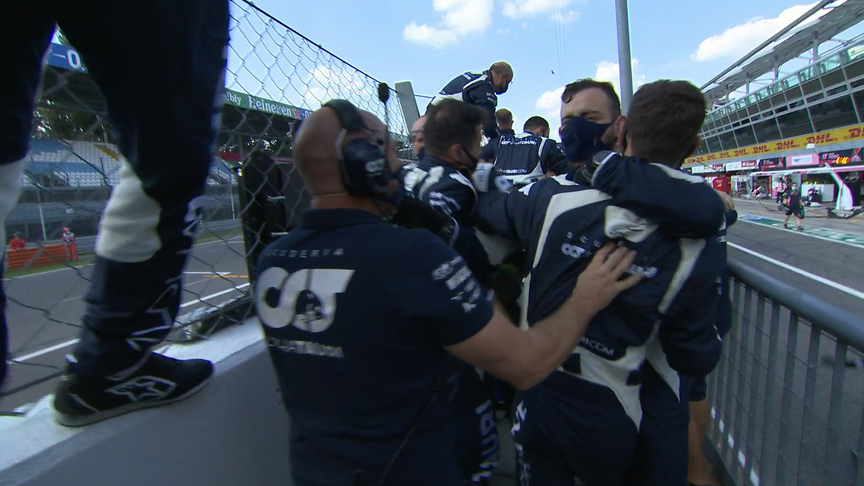 French TV commentators go wild for Pierre Gasly's Monza win