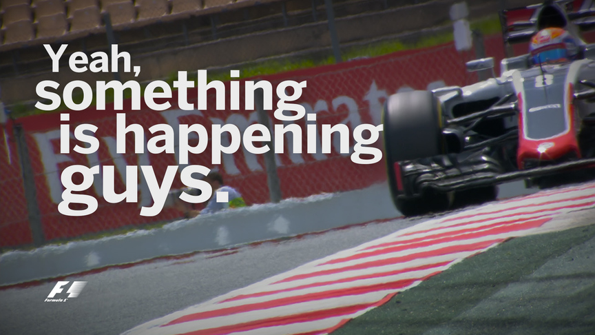 Say what team radio - Spain 2016 - Grosjean