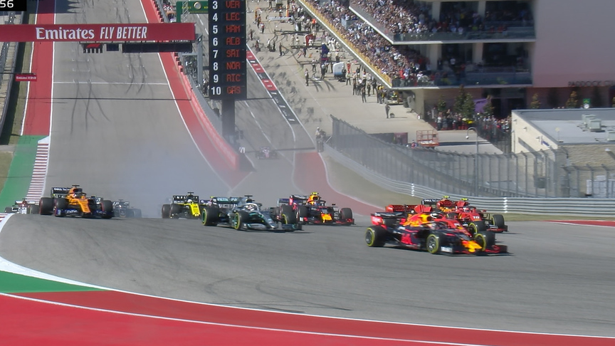 US GP: Watch the F1 race start in Austin
