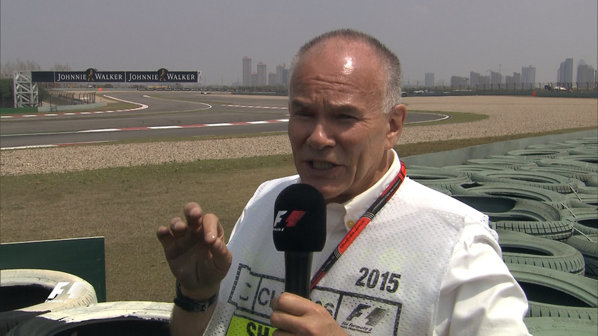 Turn analysis in China as chosen by Felipe Massa