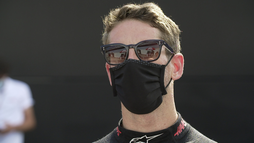 Romain Grosjean says the car was 'a handful' at the Spanish GP