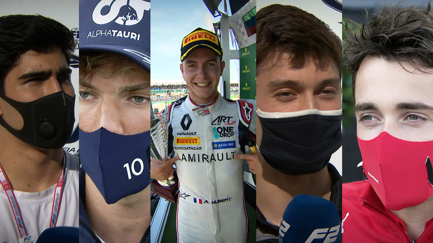 Drivers honour the memory of Anthoine Hubert