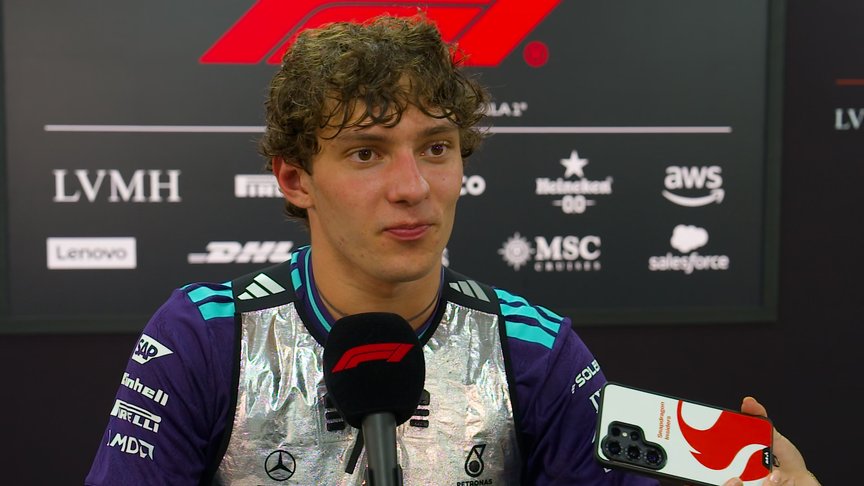 Antonelli targeting a podium on race day with upgraded Mercedes package
