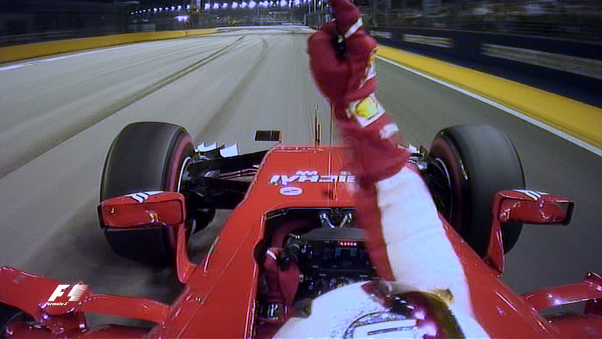 Onboard pole position lap - Singapore