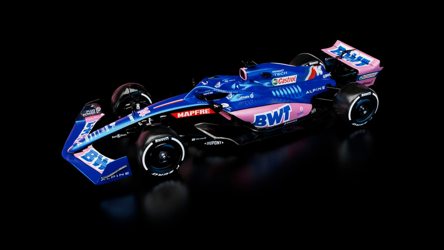 First look: Alpine's blue and pink A522