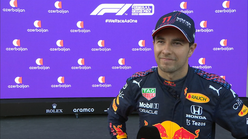 2021 Azerbaijan Grand Prix: Jubilant Pérez, Vettel and Gasly react to dramatic Baku race