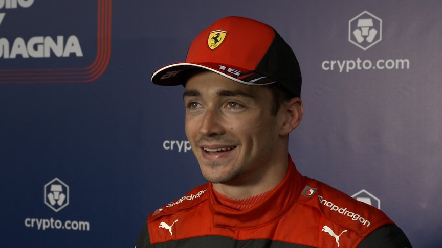 Charles Leclerc 'not happy' with P2 at Imola qualifying