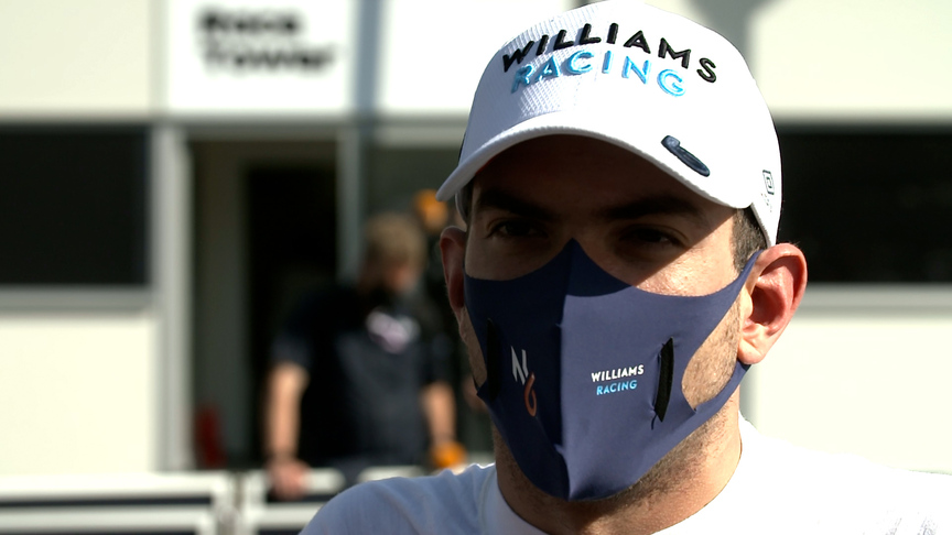 Nicholas Latifi: Never in the 'right place at the right time' after stoppage-affected Q1 in Baku