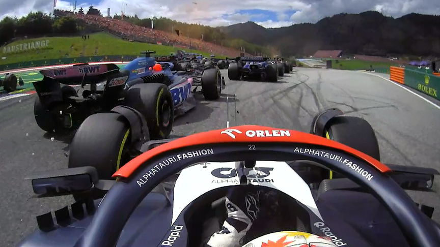 2023 Austrian Grand Prix: Best race start onboards