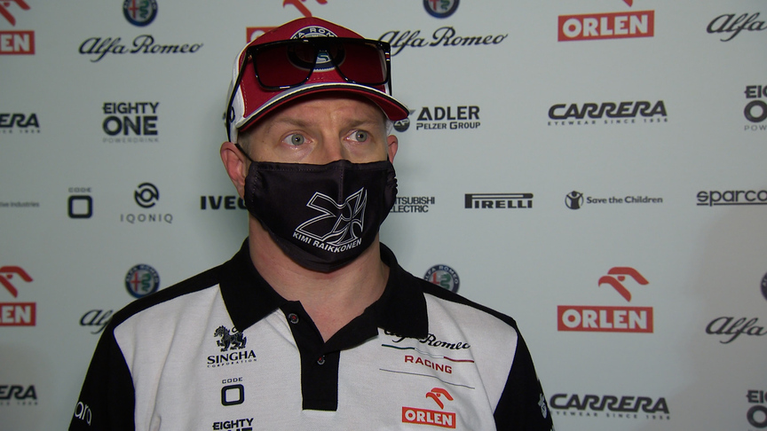 TESTING DAY 3: Kimi Räikkönen on his incident with Carlos Sainz 