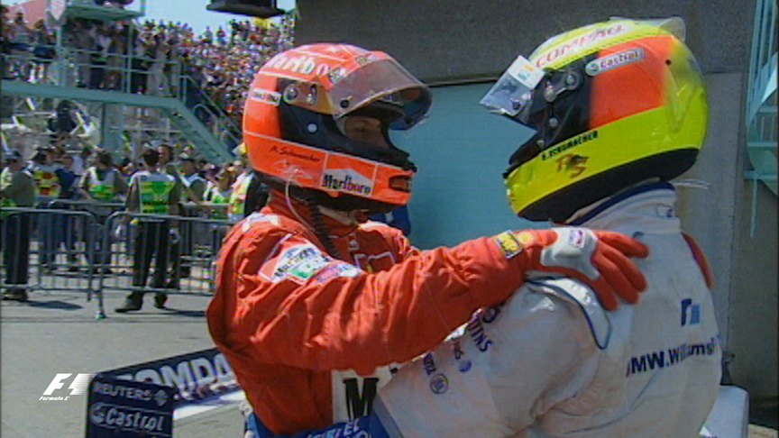 F1 VAULT: Schumacher brothers make history