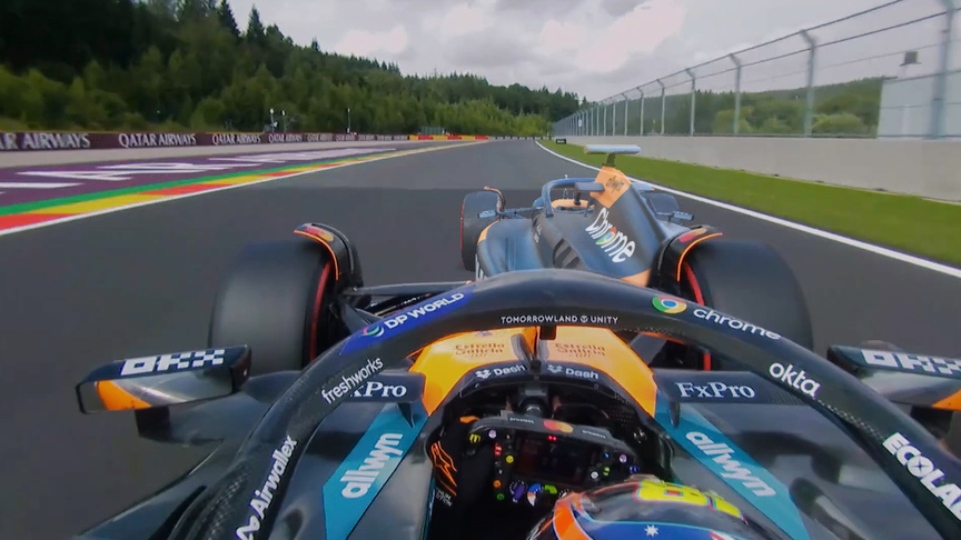 GHOST CAR: See how Norris beat Piastri to pole position in Belgium