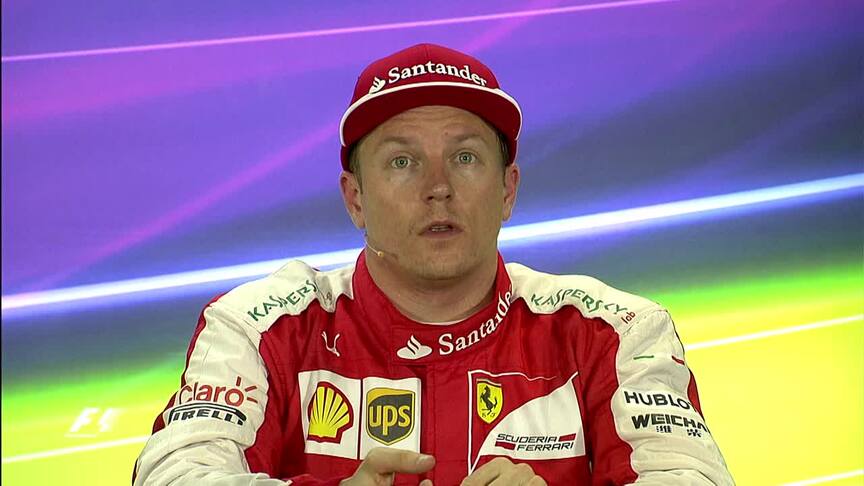 Kimi Räikkönen karsintojen jälkeinen haastattelu Abu Dhabissa