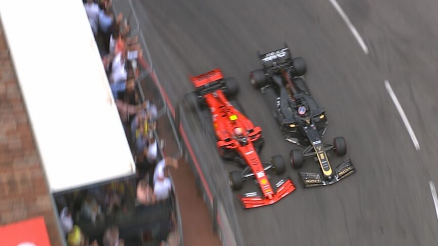 MONACO GP: Leclerc's stunning Rascasse pass on Grosjean