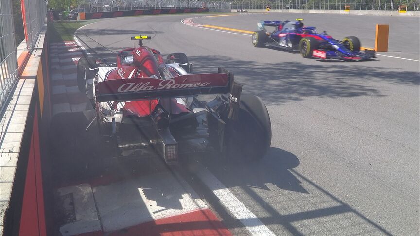 FP1: Session over for Giovinazzi after slamming into Turn 9 wall