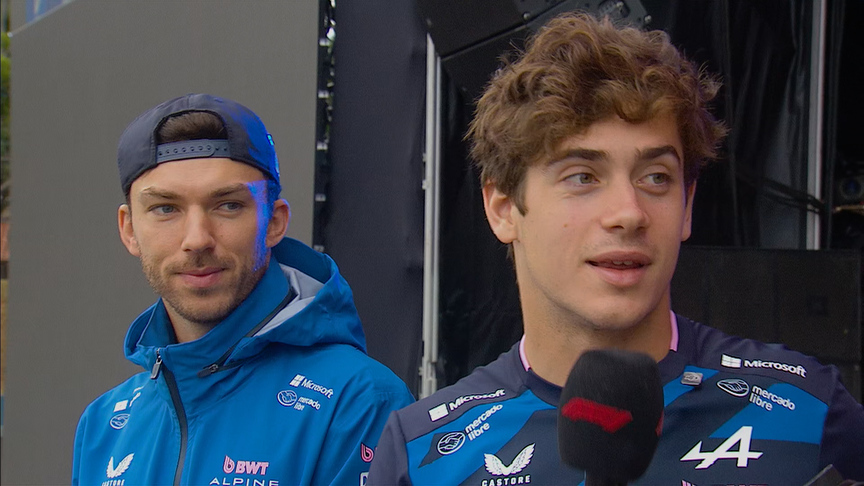 2025 Sao Paulo GP: Colapinto surprises the crowd at the Fanzone stage