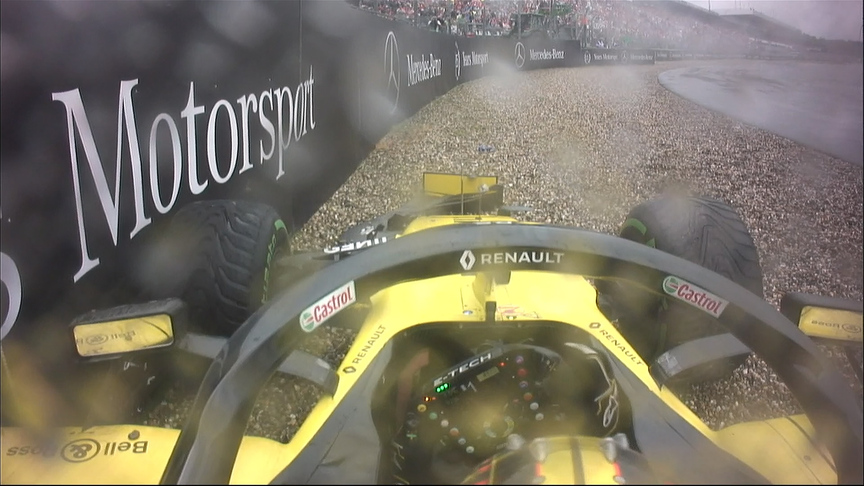 GERMAN GP: Hulkenberg crashes out of podium contention at home race