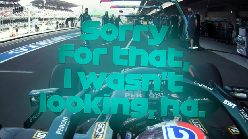 2021 Mexico City GP FP2: Sebastian Vettel's pit lane mix-up