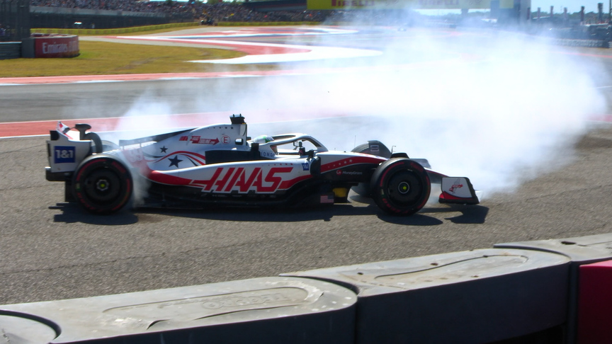 2022 United States GP FP1: Giovinazzi's Haas opportunity cut short after spin into the wall