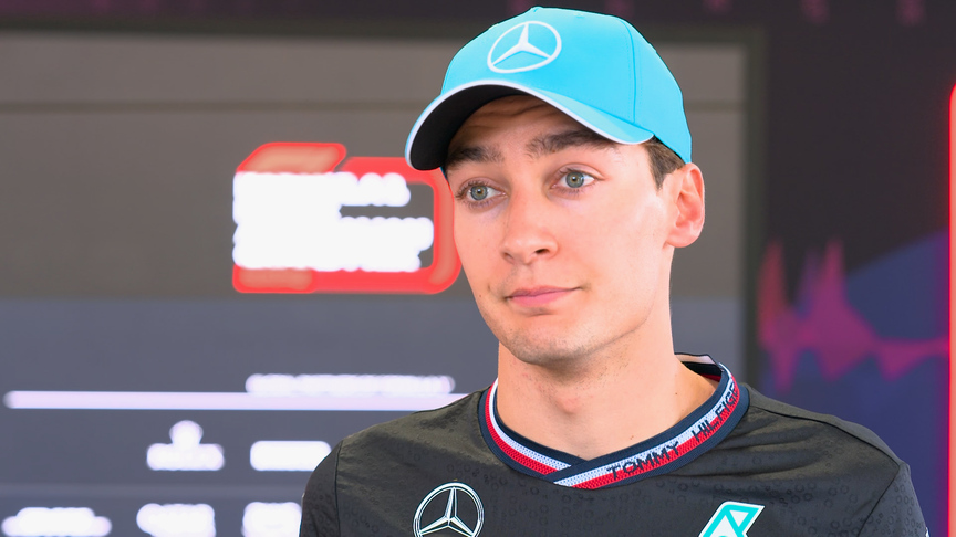 Russell talks us through his dramatic crash on the last lap in Australia