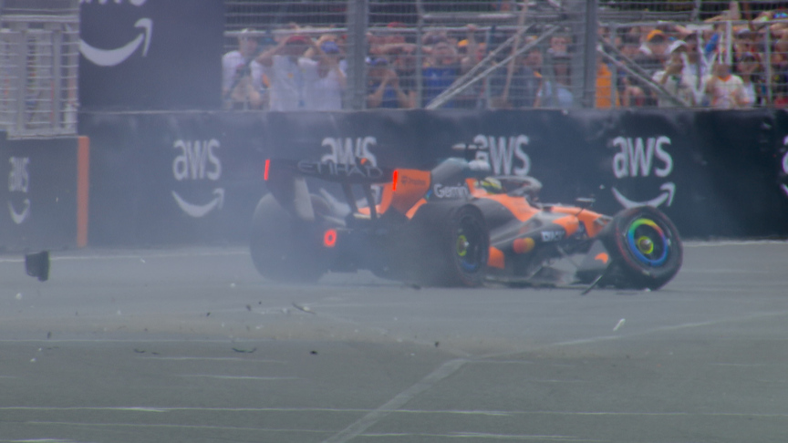 2026 Australian Grand Prix: Piastri out of his home race after crash on his way to the grid