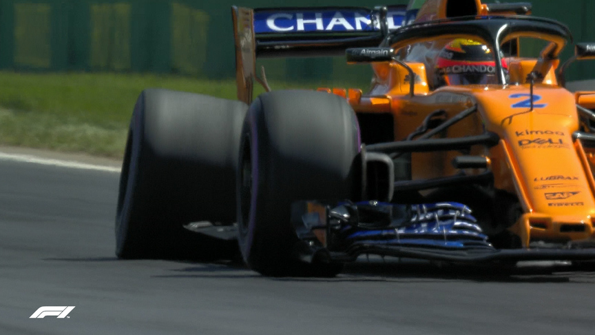 FP2: Vandoorne pulls over with damage after brush with the wall