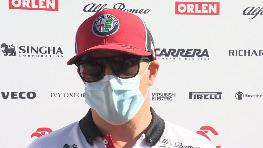 Kimi Raikkonen: 'Happier' with how the car behaves