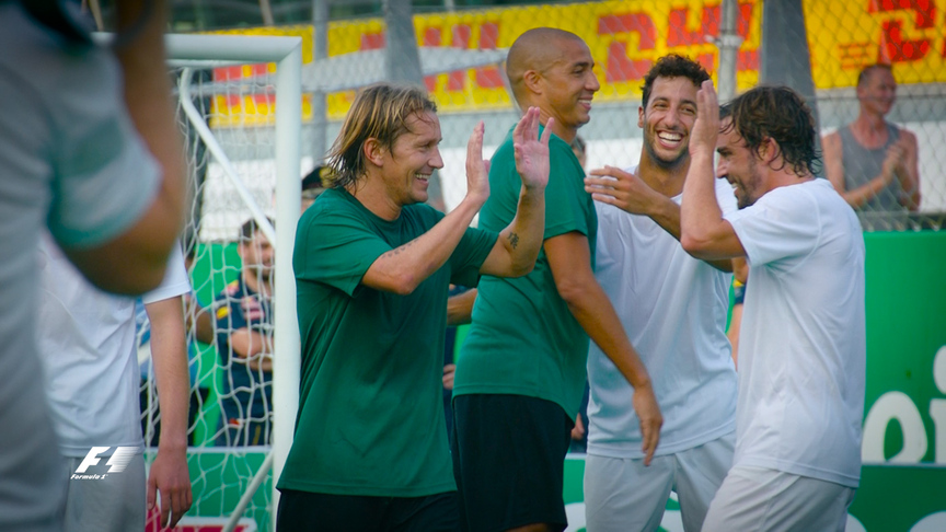 Heineken Champions of the Grid 5-a-side football match