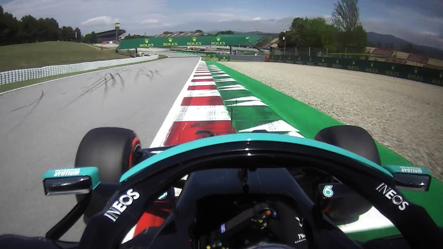 2021 Spanish GP FP2: Onboard for Lewis Hamilton’s fastest lap