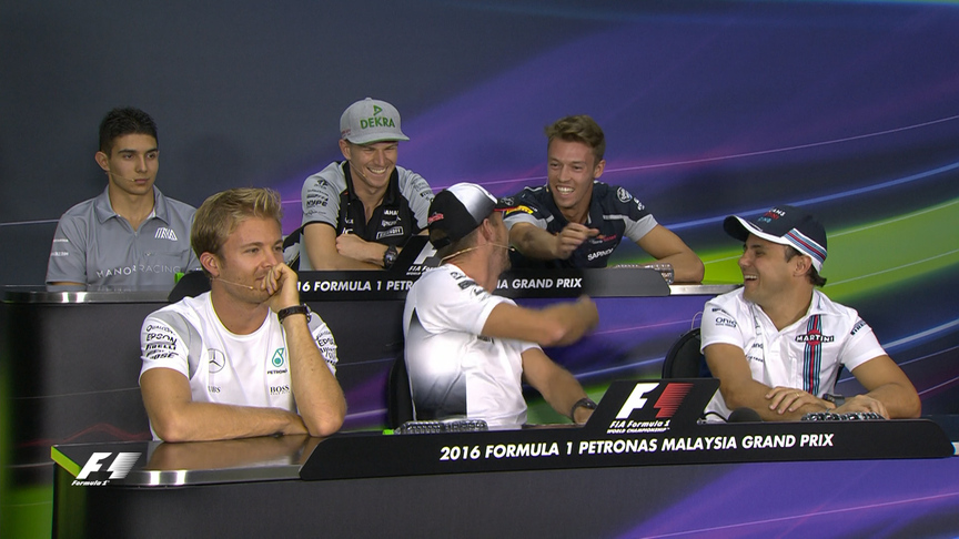 Drivers face the press in Malaysia