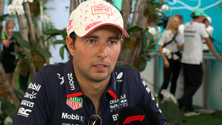 Perez talks us through Turn 1 moment when he almost hit team mate Verstappen