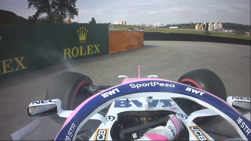 BRAZILIAN GP: Stroll retires with front suspension damage