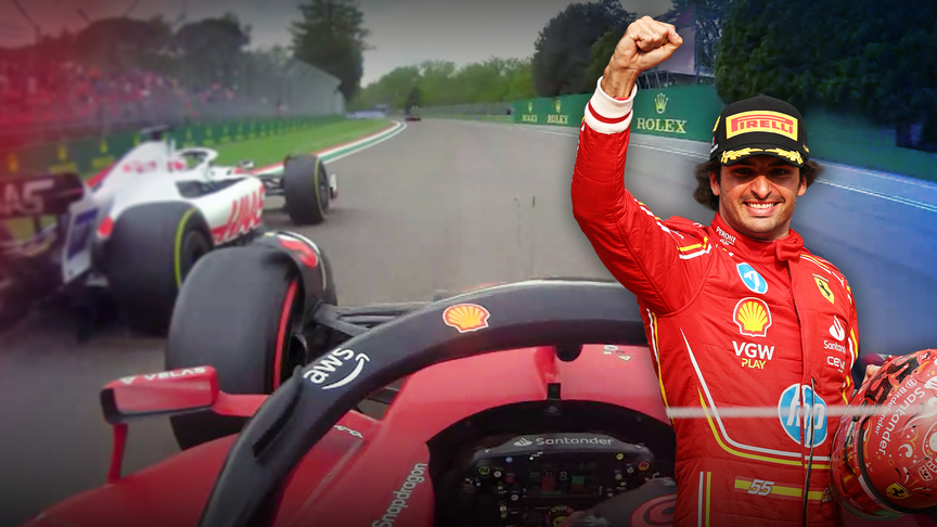 Iconic Carlos Sainz onboards