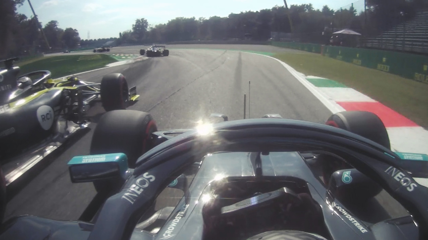 2020 Italian Grand Prix: Onboard for Bottas's terrible opening lap