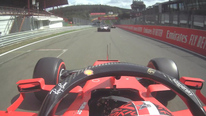 ONBOARD: Leclerc storms the midfield at Belgian Grand Prix start