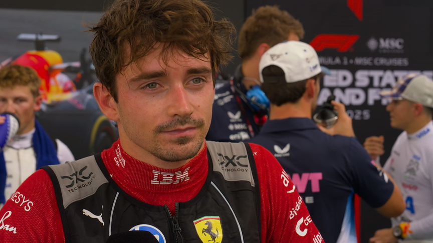 Leclerc was ‘pushing like crazy’ when he ran wide and lost out to Hamilton