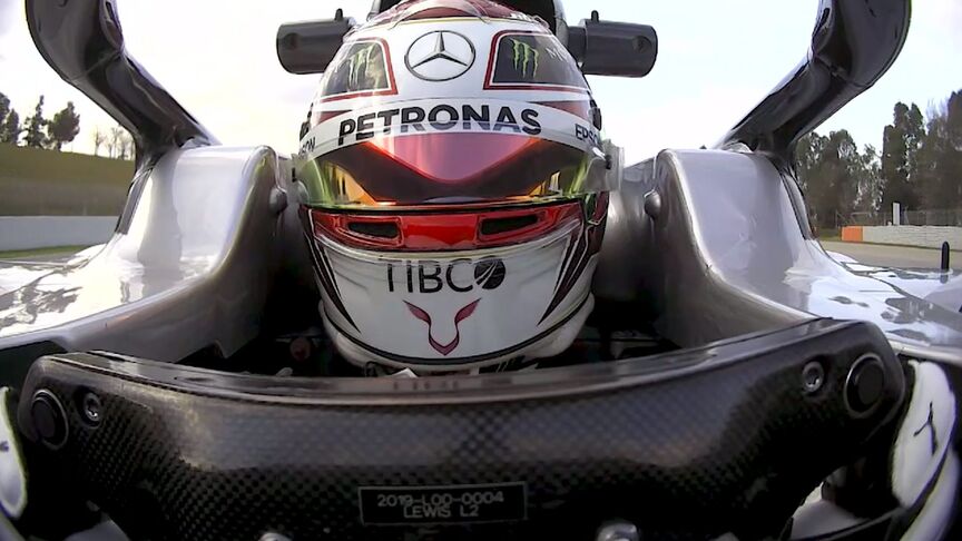 Pre-Season Testing 2019: Watch Hamilton at the wheel of his Mercedes W10