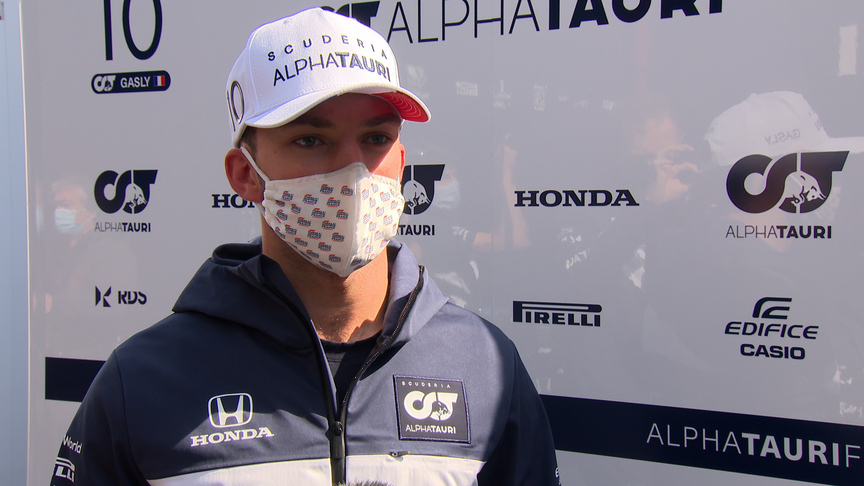 Pierre Gasly reacts to one of AlphaTauri's 'best Fridays' at Imola