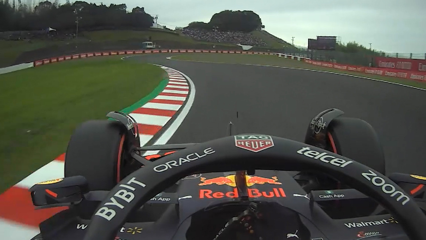 2022 Japanese GP FP3: Onboard for Max Verstappen’s fastest lap