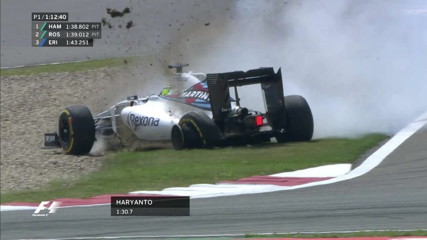 FP1: Massa pitched into spin